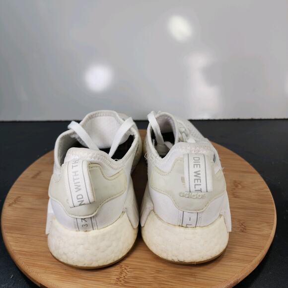 Mens Adidas NMD Sz 8 010755 White Mesh Running Walking Casual Shoes Sneakers - Picture 5 of 9